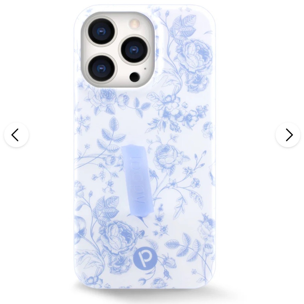 Loopy Case iPhone 13 Pro Blue Toile - Righty Orientation